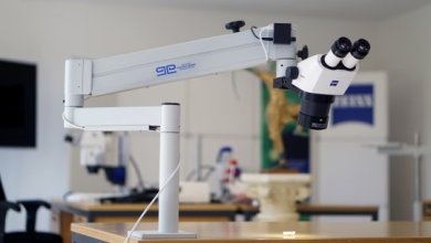 ZEISS Stemi 508 doc Mikroskop mit P+L Flexi Tischstativ A, Senkrecht-Beleuchtung & Kamera 