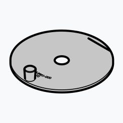 ZEISS Tischlochblende, Metall; D=72 mm, d=10 mm 