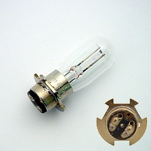 Lampe 6V 15W mit Zentrierring 