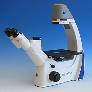Mikroskopstativ Primovert mit binokularem Fototubus 