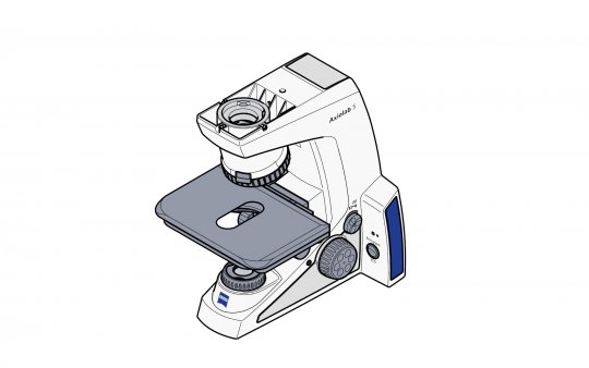 Mikroskop Stativ Axiolab 5, DL 5x H kodiert, Kreuztisch 75x50 L 