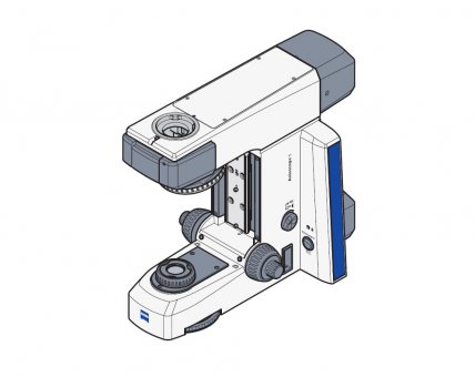 Mikroskop Stativ Axioscope 5, DL Pol, 5x H/Pol, 1x H/DIC, kodiert 