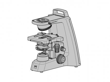 Primostar 3 Microscope stand Fix-Koehler rh w/handle 