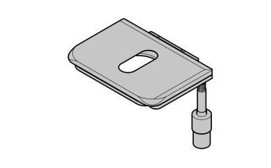 Kreuztisch 75x50 R mit Harteloxal-Beschichtung 