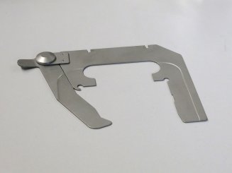 Objekthalter für 2 Objektträger 76x26mm mit Federhebel links 