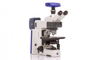ZEISS Mikroskop Axioscope 5 mit Colibri AL-FL mit LED-DL und Fototubus 