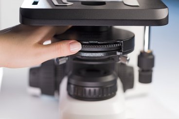 ABBE-Kondensor 0.9 mit Modulatorscheibe HF, DF, Ph1, Ph2, Ph3 