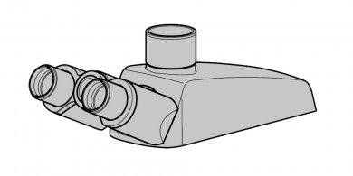 Binokularer Fototubus 25°/22 (50:50) für Primostar 3, umgekehrtes Bild 